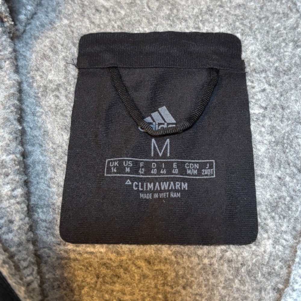 Adidas Terrex Womens Climawarm Gray Full Zip Sweatshirt Athletic Jacket Size M - Picture 5 of 7